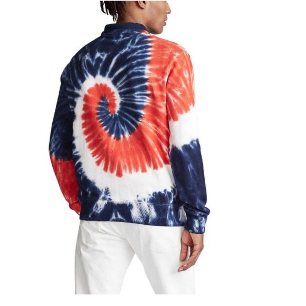 Polo Ralph Lauren Men's Big & Tall Large Tall Tie-Dye Terry Sweatshirt NEW - Picture 5 of 6